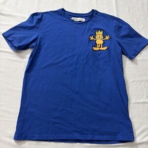 Vintage Garfield Men's Small Embroidered 2021 Cartoon Retro Stretch Casual Shirt